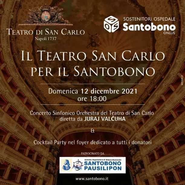 Teatro San Carlo, Sostenitori ospedale Santo Bono Onlus